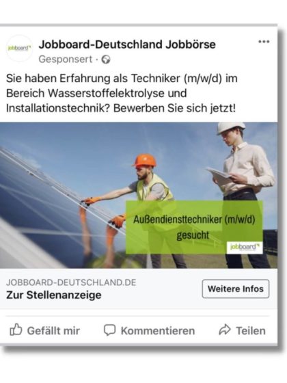 Social Media Ads für die Personalsuche